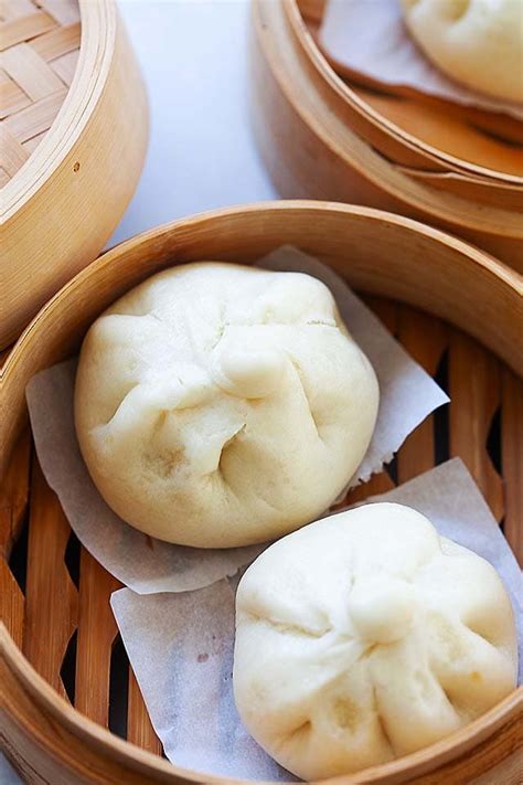 Char Siu Bao - Steamed Pork Buns - Rasa Malaysia