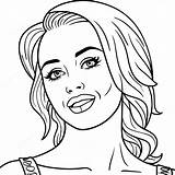 Miley Cyrus Coloring Page 21493 17436 sketch template