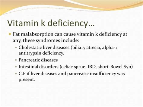 Liver Disease And Vitamin K Deficiency