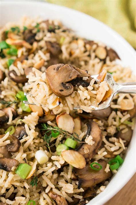 Mushroom Rice Recipe (Easy Side Dish) - Delicious Meets Healthy