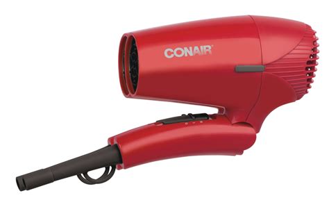 Conair 1600W Travel-Size Compact Folding 2-Speed Hair Dryer with Concentrator, Red | Canadian Tire