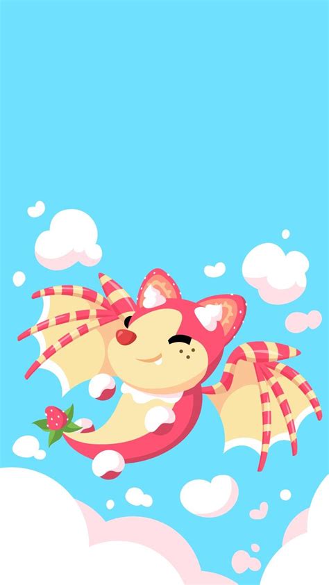 Strawberry Shortcake Bat dragon wallpaper adopt me | Immagini, Disegni drago, Sfondi