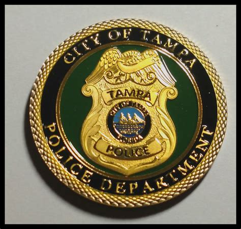 TAMPA POLICE DEPARTMENT #1369 COLORIZED ART ROUND – Vintage Collections ...