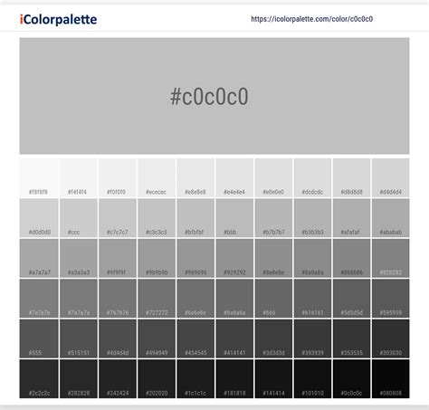 Silver Color | c0c0c0 information | Hsl | Rgb | Pantone