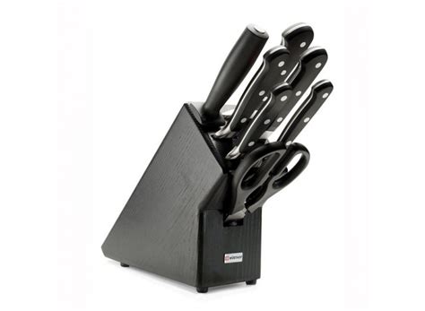 Shop Wusthof Classic 7-piece Knife Block in black color