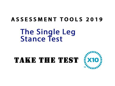 The-Single-Leg-Stance-Test | X10 Therapy