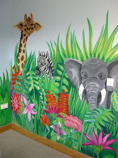 Database Error | Playroom mural, Jungle mural, Kids room murals