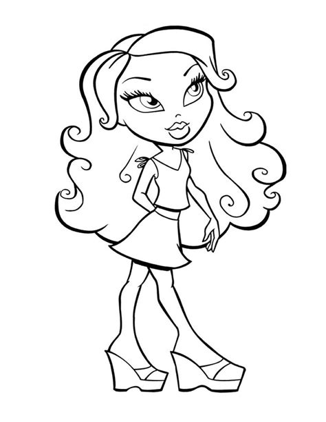 Jade bratz coloring pages - Hellokids.com