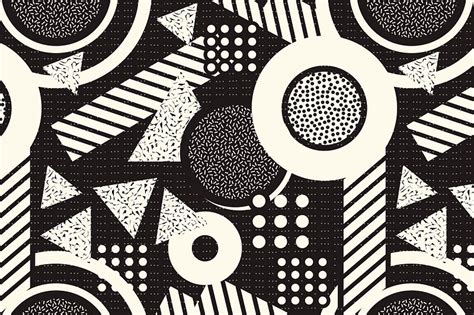 Memphis seamless pattern background, aesthetic | Premium PSD - rawpixel