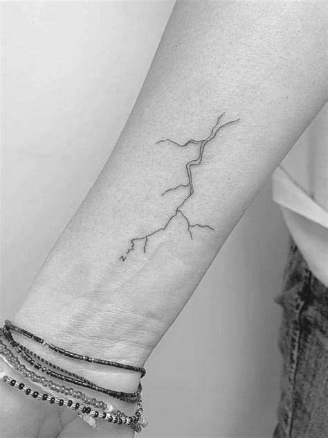 Lightning bolt tattoo on the inner forearm. | Tattoo designs wrist, Elegant tattoos, Lightning ...