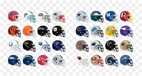 Nflhelmets - Transparent Nfl Team Helmets, HD Png Download - vhv