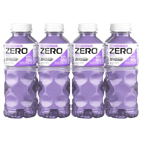 Powerade Grape Zero Calorie Sports Drink 20 oz Bottles - Shop Sports ...