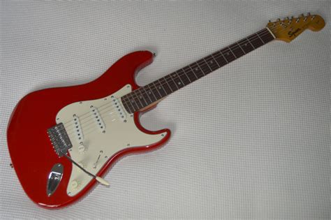 Red 1995 Squier Strat | mgp guitars