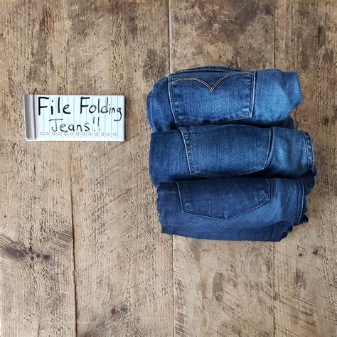 How to File Fold Jeans | MLE