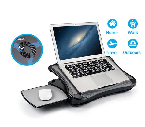 MAX SMART Laptop Lap Desk with Adjustable Angles, Detachable Mouse Pad ...