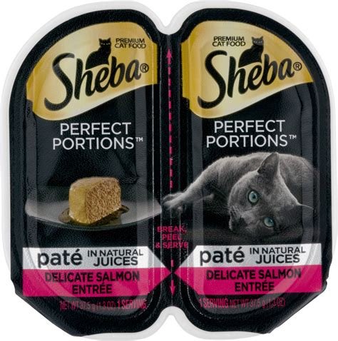 Sheba PERFECT PORTIONS Salmon Entree Cat Food - 2 CT Sheba(23100110219 ...