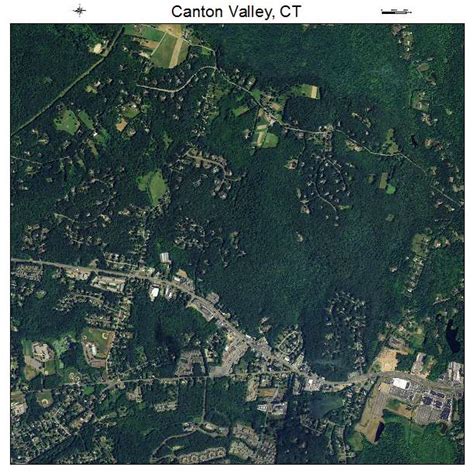 Aerial Photography Map of Canton Valley, CT Connecticut