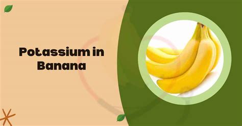 Benefits of Potassium in Banana - Banana Dose