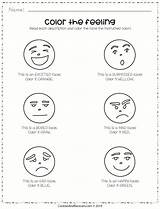 Color The feelings worksheet Free In PreK Emotions Worksheet Pack  sketch template