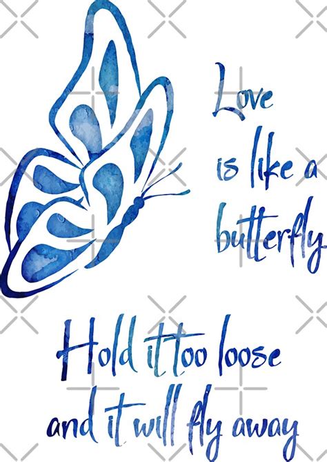 "Love Is Like A Butterfly" Stickers by Naumovski | Redbubble