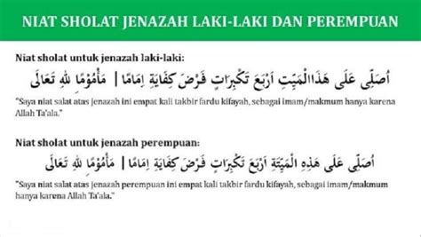 Tata Cara Sholat Jenazah Laki-laki dan Perempuan Lengkap: Arab, Latin ...