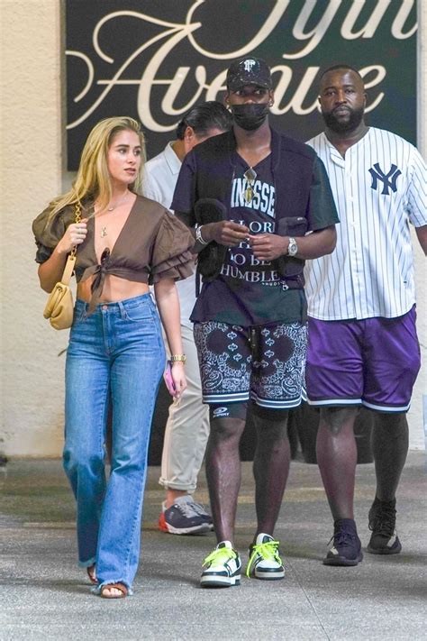 MARIA ZULAY SALAUES and Paul Pogba at Bal Harbour in Miami 07/10/2021 ...