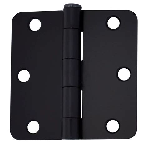 Everbilt 3-in with 1/4-Radius Door Hinge, Black, 2pk | The Home Depot Canada