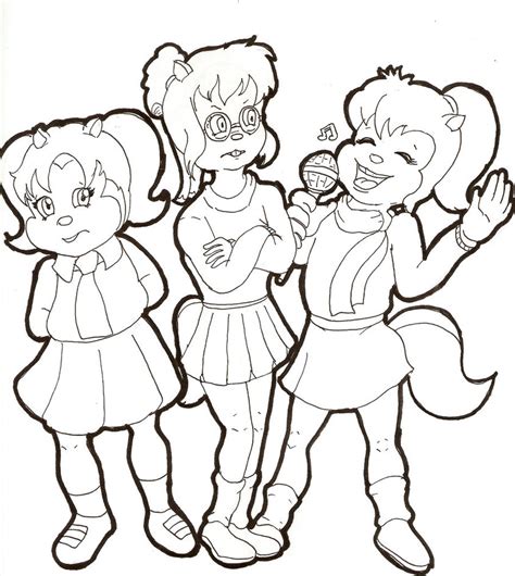 Free Printable Chipettes Coloring Pages For Kids