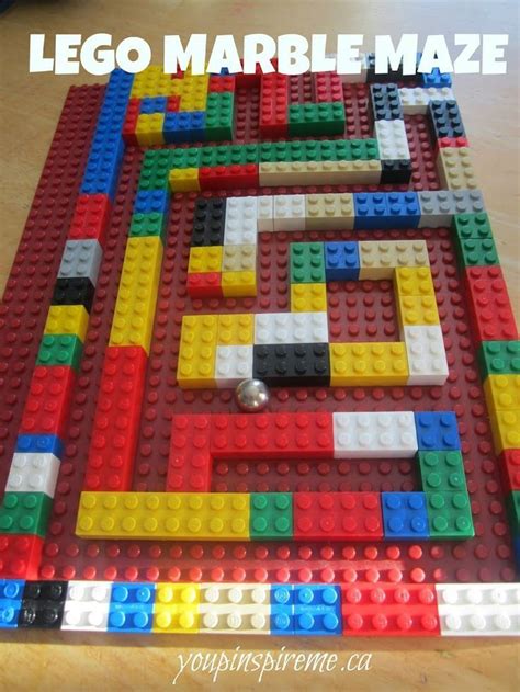 Lego Marble Maze | Lego challenge, Lego for kids, Lego activities