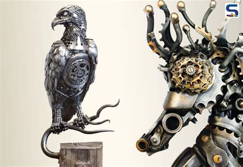 Architectural Artwork ideas | Recycled Metal Made into Art Sculptures