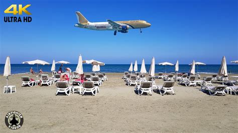 Planespotting ON THE BEACH! Cyprus Larnaca Airport | Monday arrivals 4K - YouTube