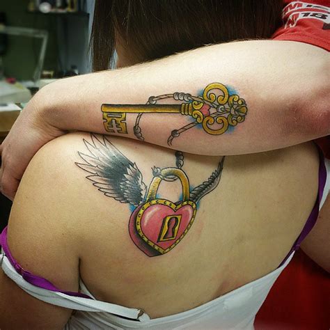 85+ Best Lock and Key Tattoos - Designs & Meanings 2019