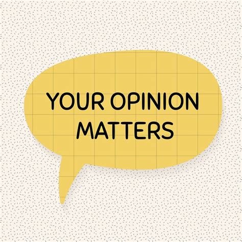 Your opinion matters template vector, | Free Vector Template - rawpixel