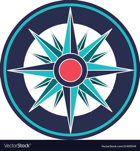 Compass rose design Royalty Free Vector Image - VectorStock