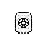 役満 九萬のアイロンビーズ図案  アイロンビーズ sketch template