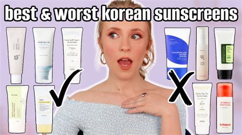 TESTING 10 KOREAN SUNSCREENS ☀️ COSRX, Beauty of Joseon, Isntree, Purito, Skin1004 & more - YouTube