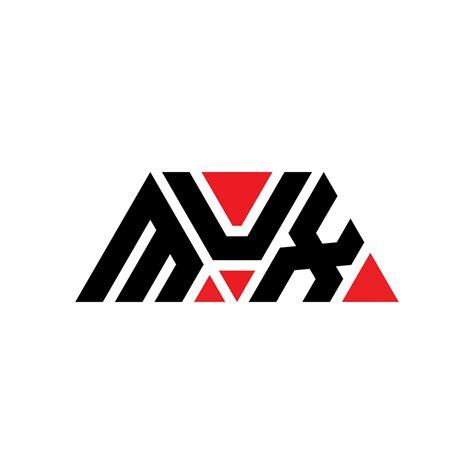 MUX triangle letter logo design with triangle shape. MUX triangle logo design monogram. MUX ...