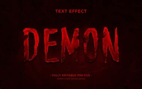 Premium PSD | Horror text effect