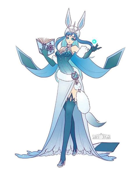 Glaceon Cosplay Pokemon, Pokemon Eeveelutions, Eevee Evolutions, Pokemon Human Form, Chibi ...