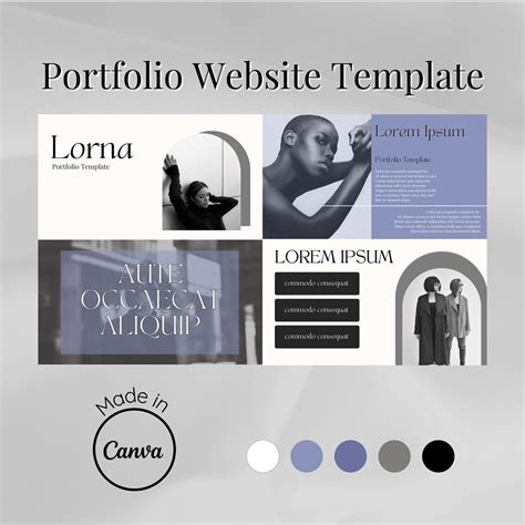 Canva Portfolio Website Template - Etsy