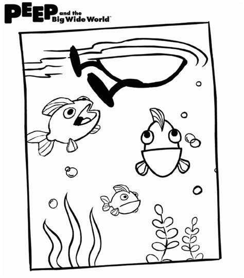 Peep And The Big Wide World Coloring Pages - Coloring Home