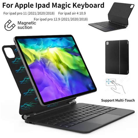 Magic Keyboard Compatible with iPad Air 4 Pro 11 2020 2021 2022 Pro 12. ...