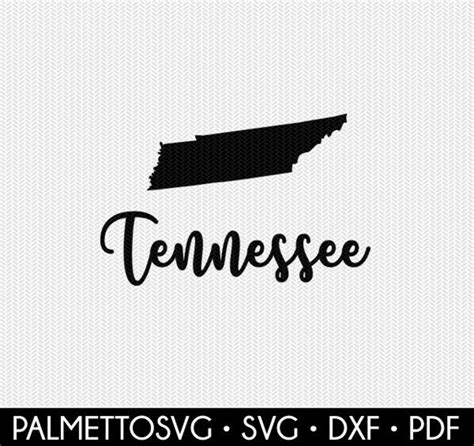 Tennessee decal silhouette svg dxf file instant download | Etsy