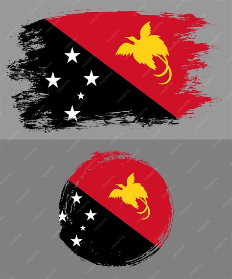 Premium Vector | Papua new guinea flag vector illustration