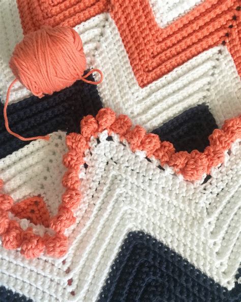 Single Crochet Chevron Baby Blanket - Daisy Farm Crafts