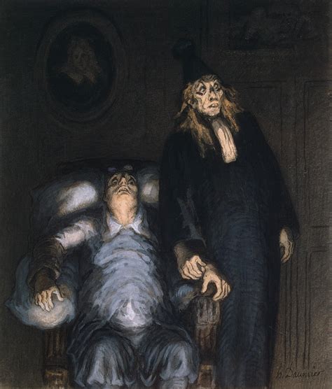 Supposed Invalid - Honore Daumier | Endless Paintings