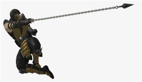 Mortal Kombat Scorpion Png Free Download - Scorpion Spear Mortal Kombat, Transparent Png - kindpng