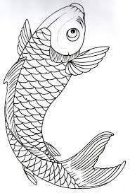 Resultado de imagen de carpas pez koi dibujos | Koi fish drawing, Fish ...