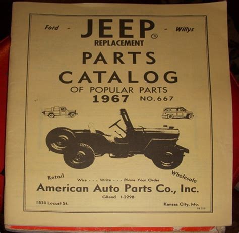 Willys jeep parts catalog