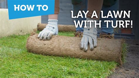 How to lay a lawn with turf! - YouTube